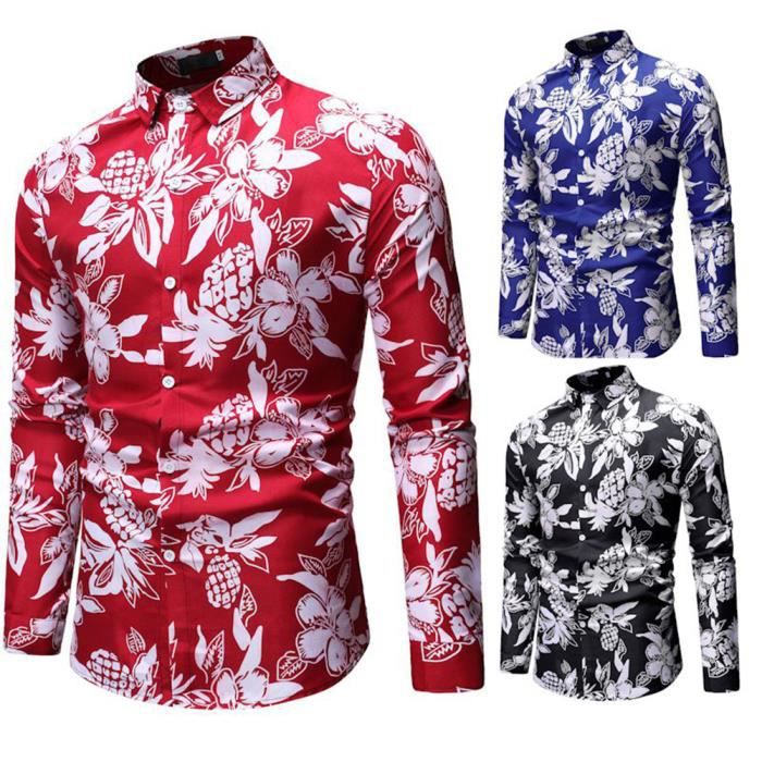Chemise fleurie homme 1