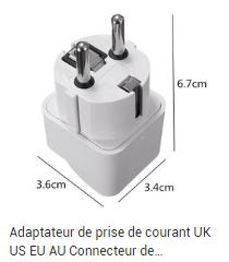 adapteur prise courant