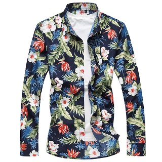 Chemise fleurie homme 3