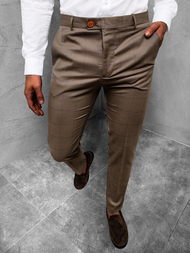pantalon chino homme maron